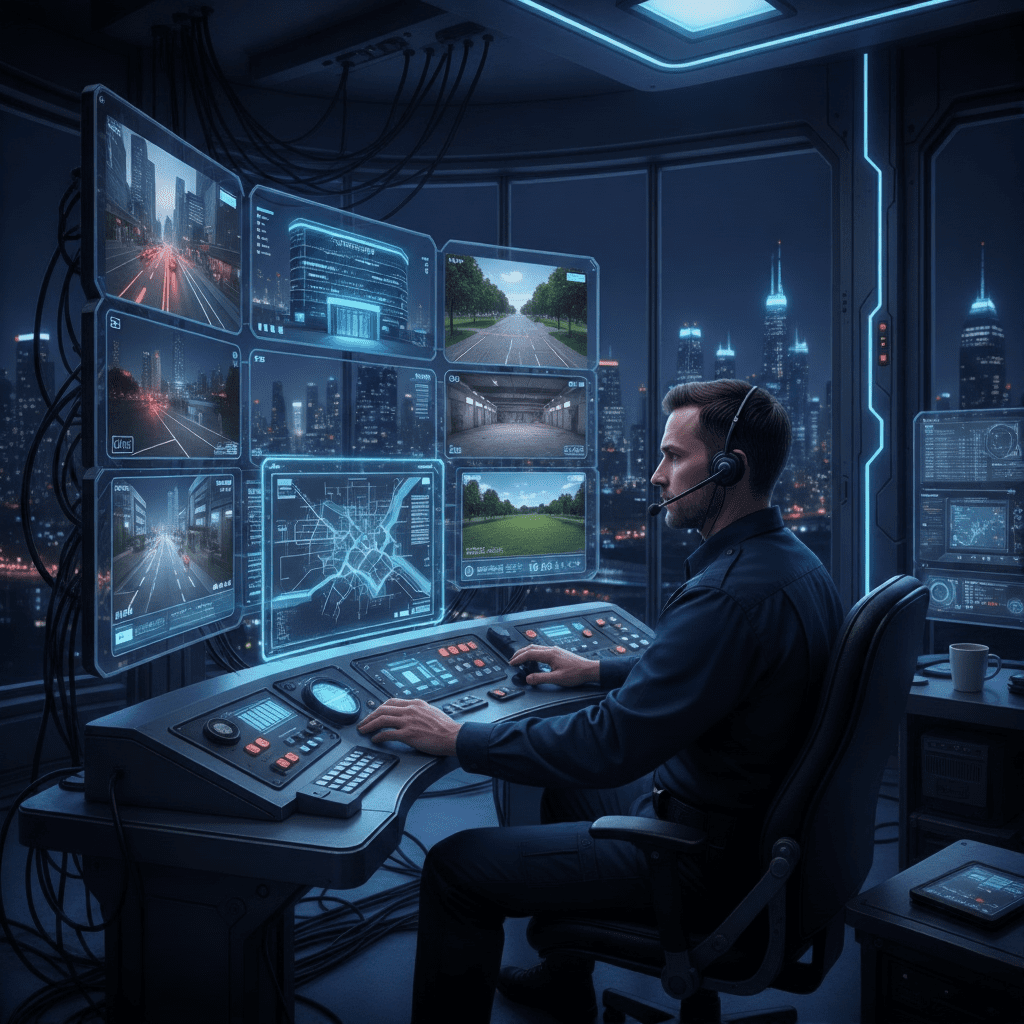 Virtual Guard Services by GCCTVMS for remote property monitoring and threat detection